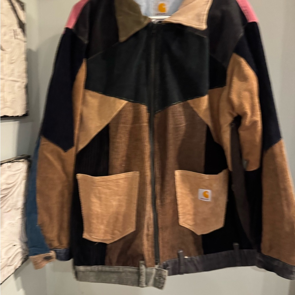 Carhartt Multicolor Reworked Upcycled  Corduroy Patchwork Jacket